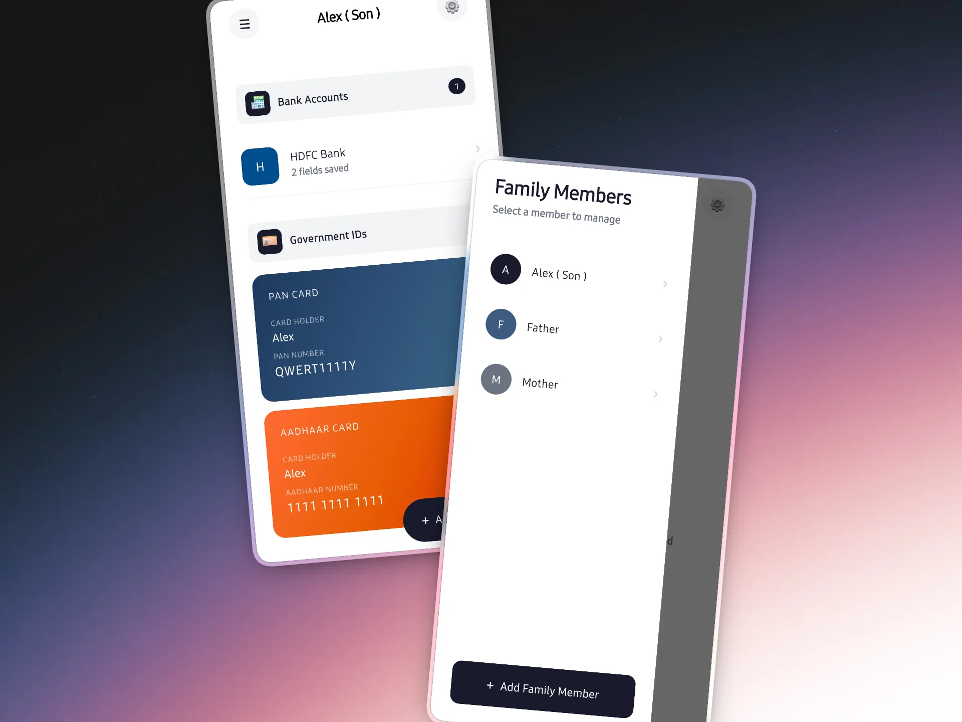 Family Vault project screenshot 1